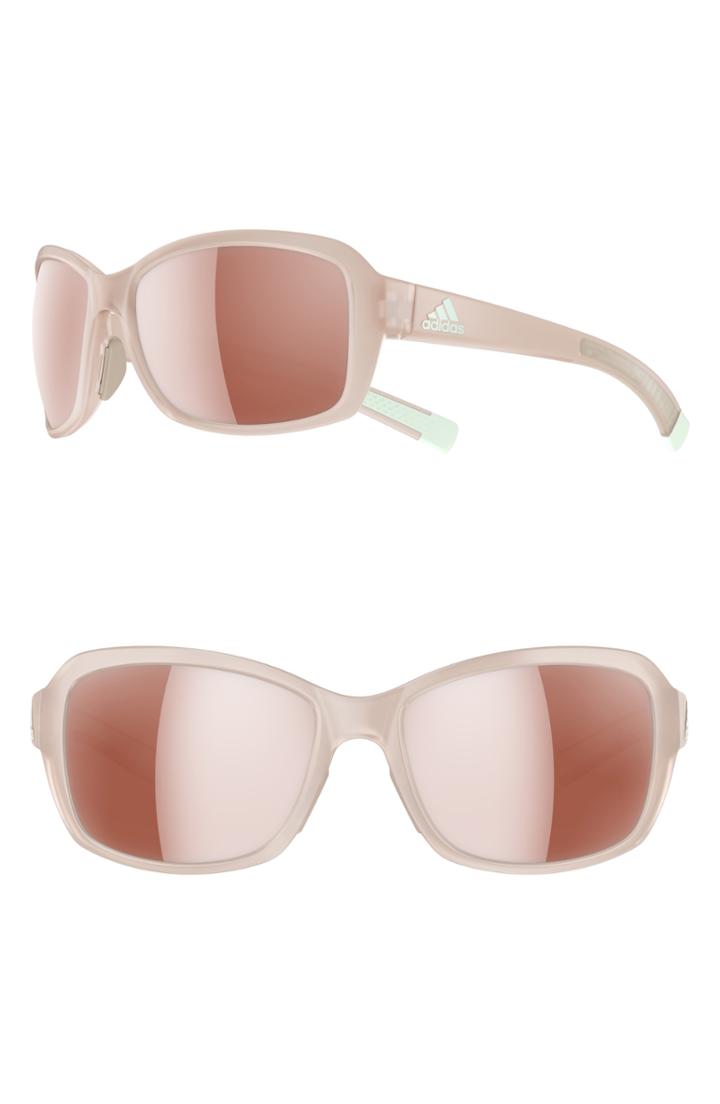 Women's Adidas Baboa 55mm Sport Sunglasses - Matte Grey/ Active Silver