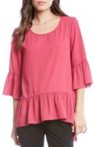 Women's Karen Kane Ruffle Hem Top - Pink