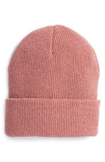 Women's Bp. Metallic Slouchy Beanie - Pink