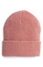 Women's Bp. Metallic Slouchy Beanie - Pink