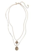 Women's Topshop Coin Cross Layer Necklace