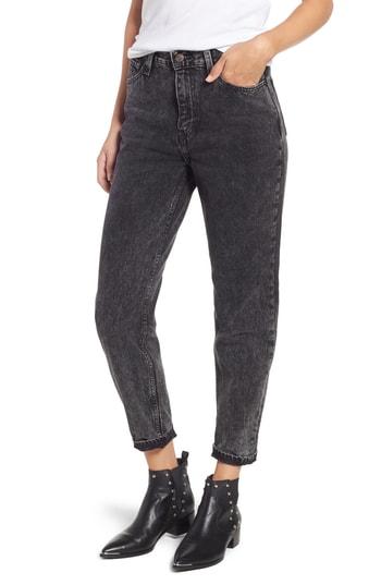 Women's Levi's High Waist Ankle Mom Jeans - Black