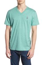 Men's Psycho Bunny V-neck T-shirt (s) - Blue/green