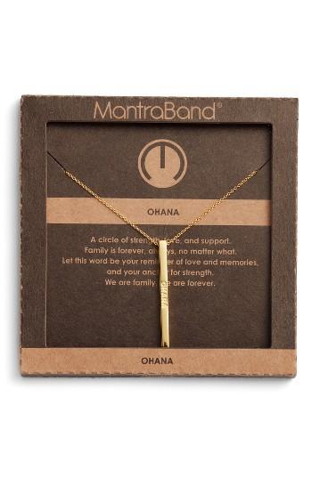 Women's Mantraband Ohana Pendant Necklace