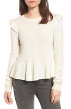 Women's Rebecca Minkoff Regina Ruffle Wool & Cashmere Sweater, Size - White