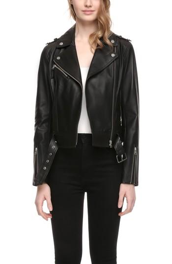 Women's Soia & Kyo Leather Moto Jacket