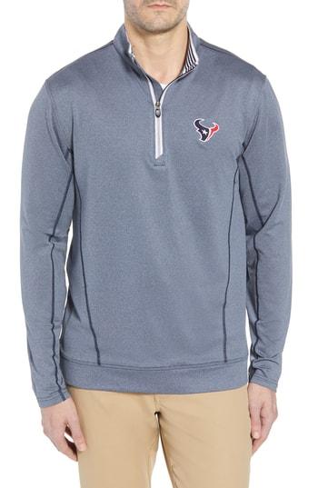 Men's Cutter & Buck Endurance Houston Texans Fit Pullover, Size Small - Blue