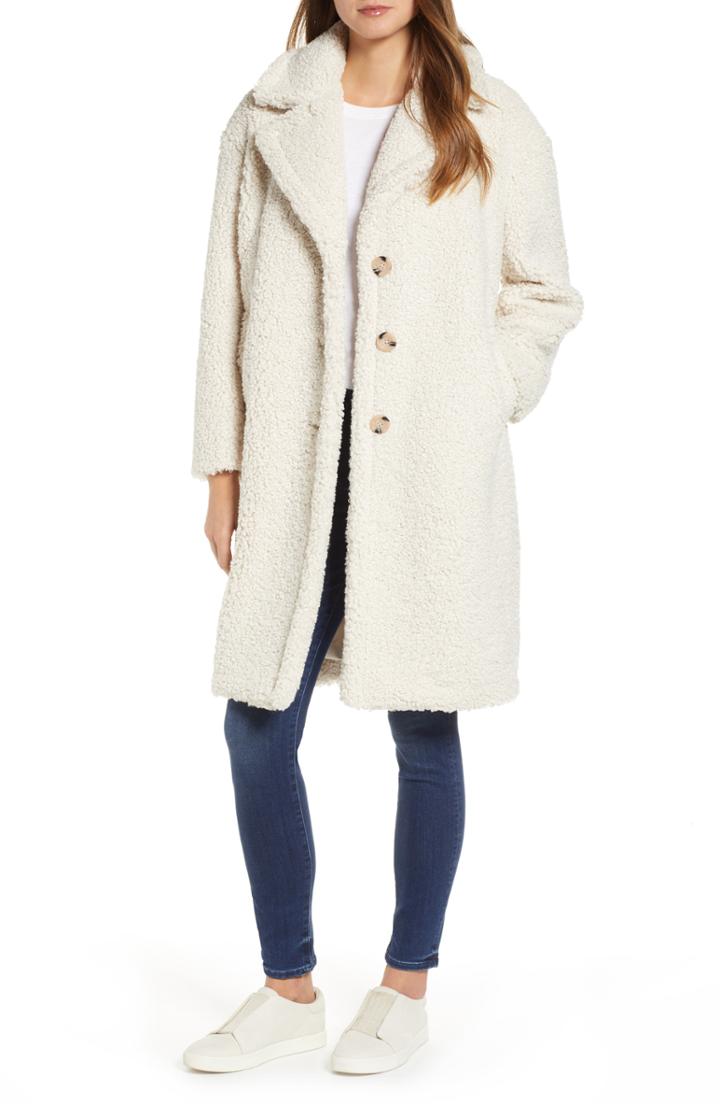 Women's Lou & Grey Frida Faux Shearling Jacket, Size - Ivory