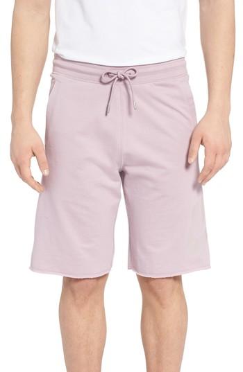 Men's Nike 'nsw' Logo French Terry Shorts, Size - Pink