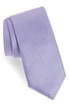 Men's Canali Grid Silk Tie, Size - Pink