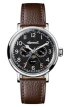 Men's Ingersoll St. John Moonphase Leather Strap Watch, 44mm