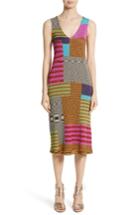Women's Missoni Metallic Patchwork Stripe Knit Dress Us / 38 It - Pink