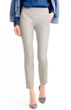 Women's J.crew 'martie' Bi-stretch Cotton Blend Pants - Grey