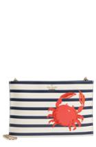 Kate Spade New York Shore Thing - Stripe Sima Leather Shoulder Bag - White