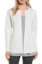 Women's Eileen Fisher Silk & Organic Cotton Cardigan, Size - White