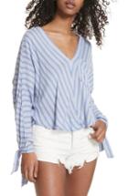 Women's Free People Morning Stripe Dolman Top - Blue