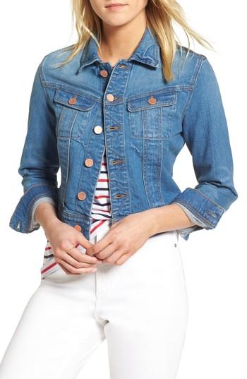 Women's 1901 Crop Denim Jacket - Blue