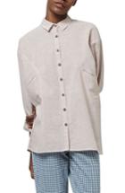 Women's Topshop 'ivy' Oversize Chambray Shirt
