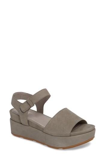 Women's Eileen Fisher Jasper Platform Sandal M - Grey