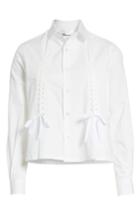 Women's Noir Kei Ninomiya Ribbon Tie Blouse - White