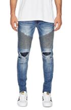 Men's Nxp Combination Moto Skinny Moto Jeans - Blue