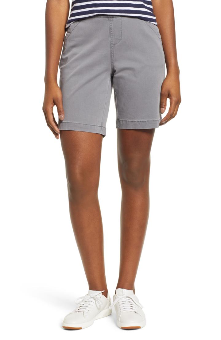 Women's Jag Jeans Gracie Stretch Cotton Shorts - Grey