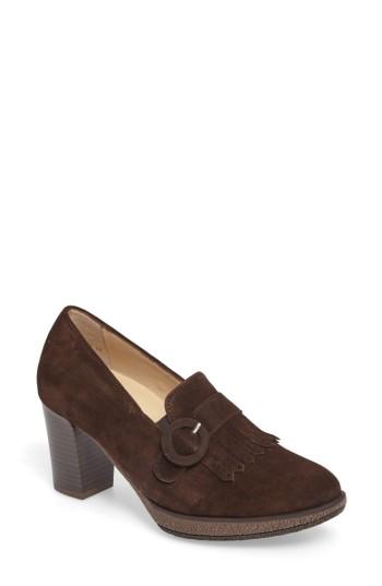 Women's Ara Becky Loafer Pump M - Brown
