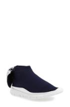 Women's Joshua Sanders Crystal Embellished Knotted Sock Sneaker .5us / 36eu - Blue