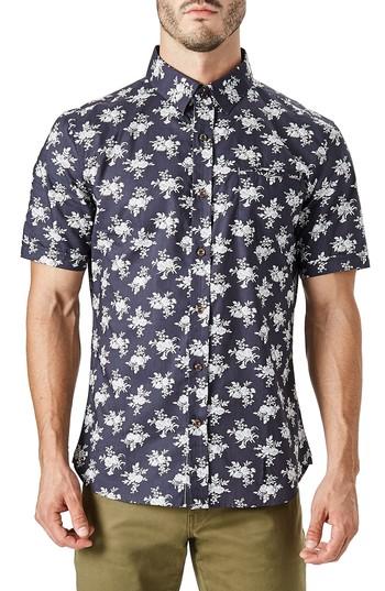 Men's 7 Diamonds Nature's Way Short Sleeve Shirt - Grey