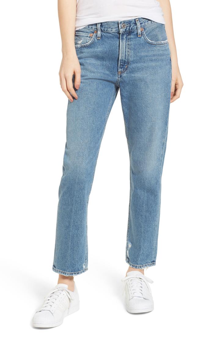 Women's Agolde Cigarette High Waist Jeans