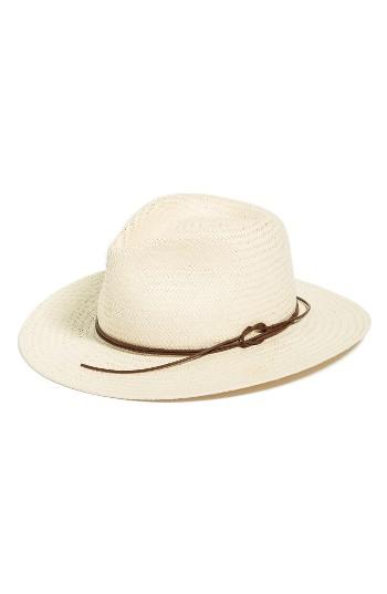 Women's Rag & Bone Packable Straw Fedora - Beige