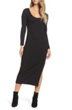 Women's French Connection Tommy Ribbed Midi Dress - Black
