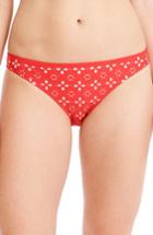 Women's J.crew Lasercut Bikini Bottoms - Red