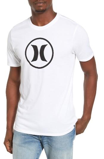 Men's Hurley Circle Icon Dri-fit T-shirt - White