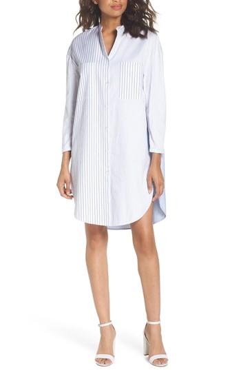 Women's Caara Tia Stripe Shirtdress - White