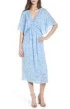 Women's Hinge Kimono Sleeve Midi Dress, Size - Blue