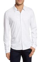Men's Zachary Prell Camara Trim Fit Knit Sport Shirt - White