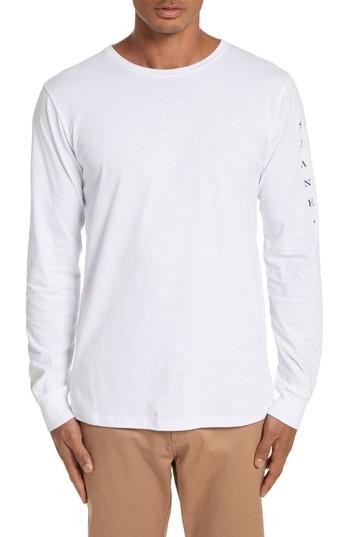 Men's Saturdays Nyc Stacked Logo Graphic Long Sleeve T-shirt
