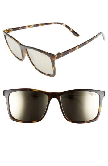 Women's Le Specs 'master Tamers' 56mm Sunglasses - Coal Tortoise