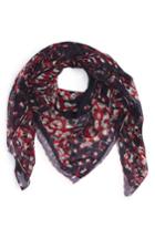 Women's Alexander Mcqueen Shallow Dream Silk Shawl, Size - Blue