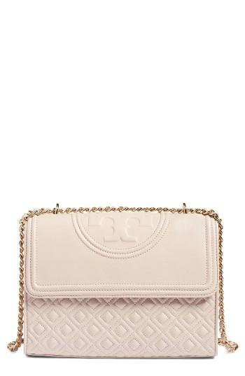 Tory Burch 'fleming' Convertible Shoulder Bag - Beige