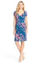 Women's Leota Print Jersey Fit & Flare Dress - Blue