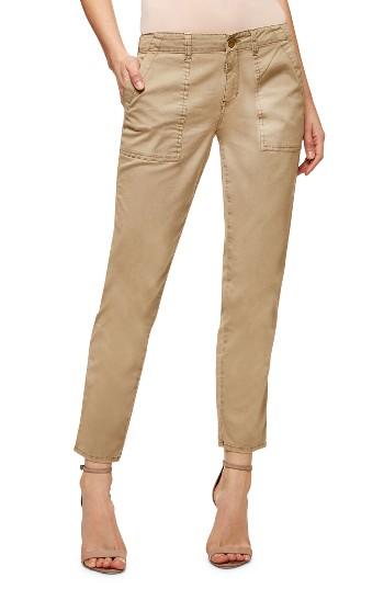 Women's Sanctuary Sergent Crop Straight Leg Pants - Beige