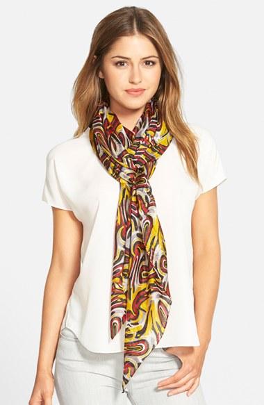 Women's La Fiorentina Swirl Pattern Silk Scarf