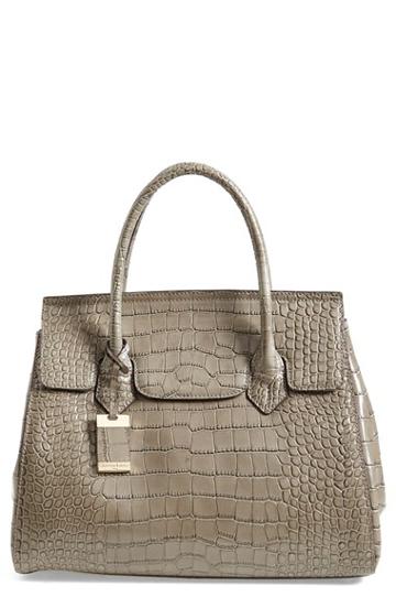 Cxl By Christian Lacroix 'luna' Croc Embossed Leather Satchel