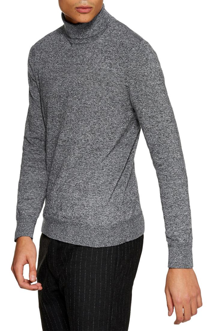 Men's Topman Classic Fit Turtleneck Sweater