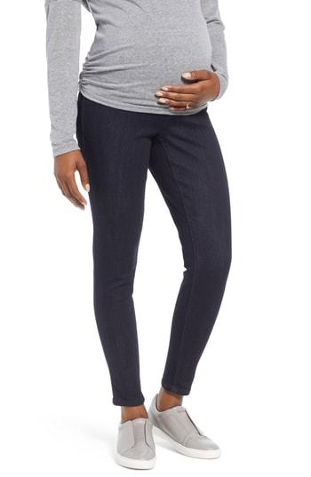 Women's 1822 Denim Butter Ankle Skinny Maternity Jeans - Blue