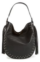 Phase 3 Studded Faux Leather Hobo Bag -