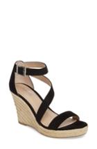 Women's Charles By Charles David Lou Asymmetrical Wedge Sandal M - Black