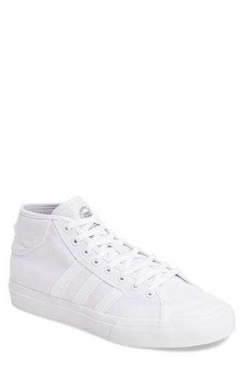 Men's Adidas Matchcourt Mid High Sneaker .5 M - White